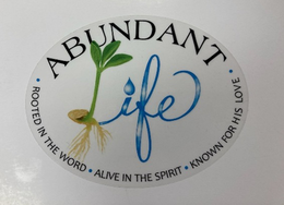 ABUNDANT LIFE ∙ ROOTED IN THE WORD ∙ ALIVE IN THE SPIRIT ∙ KNOWN FOR HIS LOVE∙ trademark
