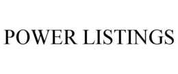 POWER LISTINGS trademark