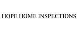 HOPE HOME INSPECTIONS trademark