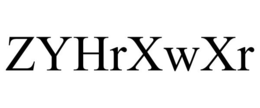 ZYHRXWXR trademark