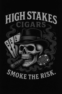 A A A HIGH STAKES SMOKE THE RISK. CIGARS trademark
