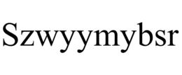 SZWYYMYBSR trademark
