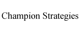 CHAMPION STRATEGIES trademark