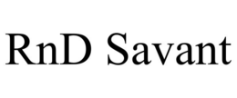 RND SAVANT trademark