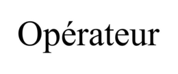 OPÉRATEUR trademark