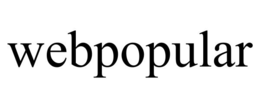 WEBPOPULAR trademark