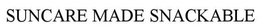 SUNCARE MADE SNACKABLE trademark