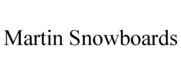 MARTIN SNOWBOARDS trademark