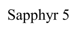 SAPPHYR 5 trademark