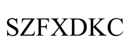 SZFXDKC trademark