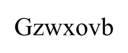 GZWXOVB trademark
