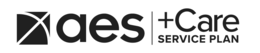 AES +CARE SERVICE PLAN trademark