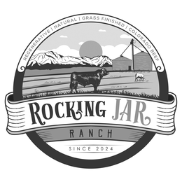 REGENERATIVE | NATURAL | GRASS FINISHED | COLORADO BEEF ROCKING JAR RANCH SINCE 2024 trademark