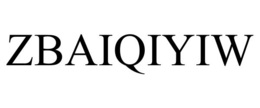 ZBAIQIYIW trademark