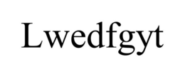 LWEDFGYT trademark