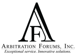 AF ARBITRATION FORUMS, INC. EXCEPTIONAL SERVICE. INNOVATIVE SOLUTIONS. trademark
