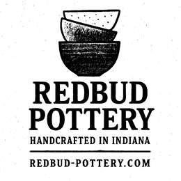 REDBUD POTTERY HANDCRAFTED IN INDIANA REDBUD-POTTERY.COM trademark