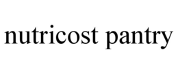 NUTRICOST PANTRY trademark