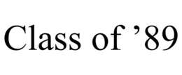 CLASS OF ’89 trademark