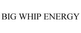 BIG WHIP ENERGY trademark