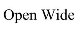 OPEN WIDE trademark
