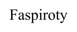 FASPIROTY trademark