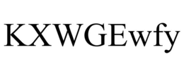 KXWGEWFY trademark