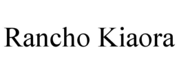 RANCHO KIAORA trademark