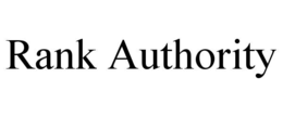 RANK AUTHORITY trademark