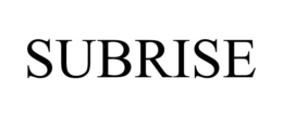 SUBRISE trademark