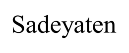 SADEYATEN trademark