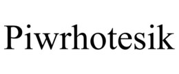 PIWRHOTESIK trademark