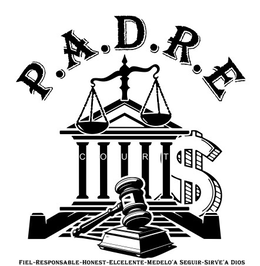 P.A.D.R.E COURT FIEL-RESPONSABLE-HONEST-ELCELENTE-MEDELO'A SEGUIR-SIRVE'A DIOS trademark