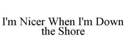 I'M NICER WHEN I'M DOWN THE SHORE trademark