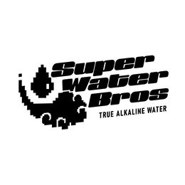SUPER WATER BROS TRUE ALKALINE WATER trademark