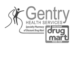 GENTRY HEALTH SERVICES SPECIALTY PHARMACY OF DISCOUNT DRUG MART DISCOUNT DRUG MART FOOD FAIR trademark