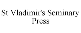 ST VLADIMIR'S SEMINARY PRESS trademark