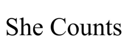 SHE COUNTS trademark