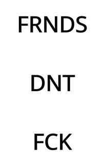 FRNDS   DNT   FCK trademark