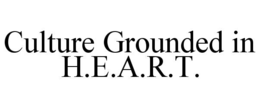CULTURE GROUNDED IN H.E.A.R.T. trademark