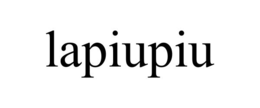 LAPIUPIU trademark