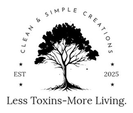 CLEAN & SIMPLE CREATIONS EST 2025 LESS TOXINS-MORE LIVING. trademark