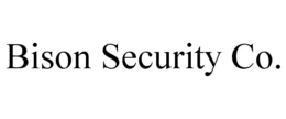 BISON SECURITY CO. trademark