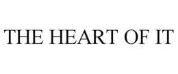 THE HEART OF IT trademark