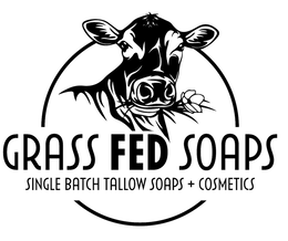 GRASS FED SOAPS SINGLE BATCH TALLOW SOAPS + COSMETICS trademark