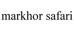 MARKHOR SAFARI trademark