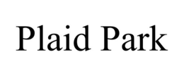 PLAID PARK trademark