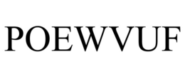 POEWVUF trademark