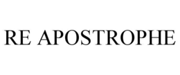 RE APOSTROPHE trademark