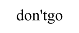 DON'TGO trademark